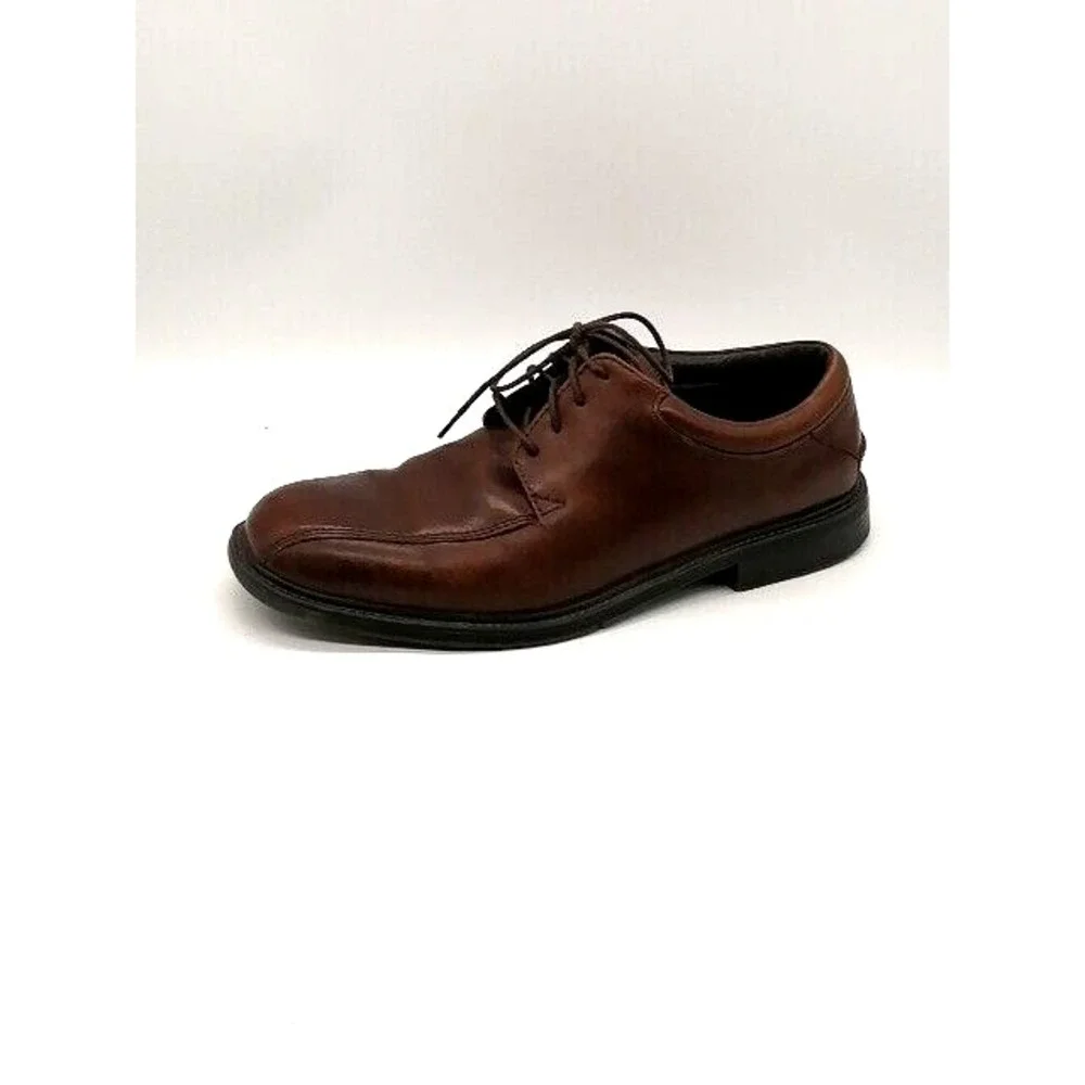 Nunn Bush Oxfords Mens Brown 8 Lace Up Dress Shoe Leather 83364-200 Comfort Gel